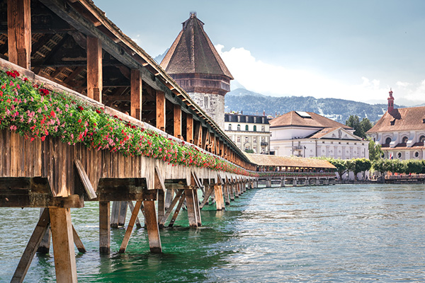 Lucerne «Le pont de la Chapelle»